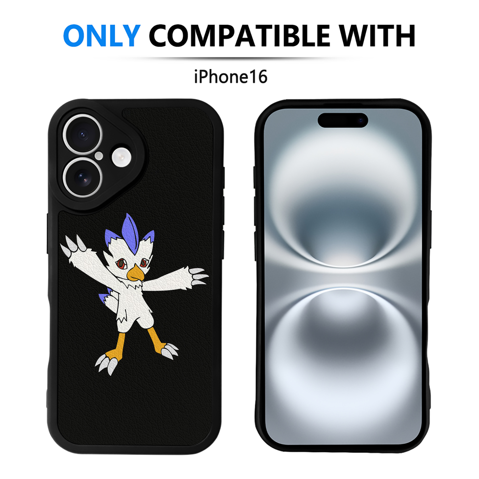 （画像用） Digimon デジタルモンスター/デジモン 【iPhone 16シリーズ対応】シリコンスマホケース（レザー調） 材質：シリコン